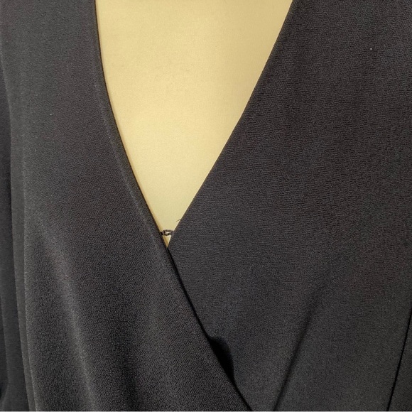 Banana Republic Black Wrap Blouse - Picture 3 of 9